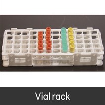 플라스틱 바이알랙 Plastic Vial Rack, 선택3 20mm 40홀