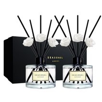 시즈넬 블랙라벨 선물세트 디퓨저 미니로즈 200ml x 2세트, 라일락향