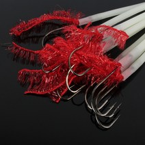 키우라 아가미 틴셀 텐빈 갈치묶음바늘 10개입 3/0호 K-794