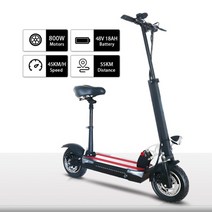 전동 전기 접이식 성인용 캠퍼스 스쿠터 모터 베터리 휠 성인용 10inch 전기 리튬, 48v 18ah 800w, 협동사