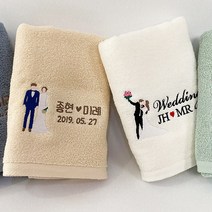 결혼 웨딩 송월타월 소프트 수건답례품, 90장, 소프트민트