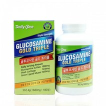 글루코사민 골드트리플 1680mg 180정 뼈 관절 상어연골 녹색홍합 목 허리 손목 연골 운동 노년층 부모님