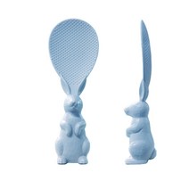 쁘띠래빗 국내생산 토끼모양 스탠딩 주걱 일반형 5가지색상, 스카이블루, 1개