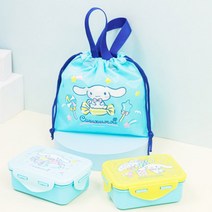 시나모롤 콤팩트 2단도시락 파우치세트, 상세페이지 참조, 1개