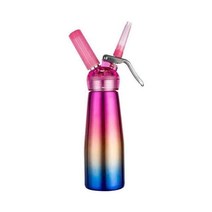 생크림 휘핑기 카페 휘핑 크림 가스 기계 질소 크림기, 블랙 플라스틱 팁 500ml ABS 파이핑 팁