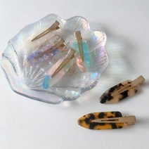 잔머리 옆머리 고정 마블 서핑보드 헤어핀 6cm 택1