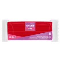 스컬피 프레모 454g (Premo 1lb) 전문가용 폴리머클레이, 빨강(Cadmium Red Hue)