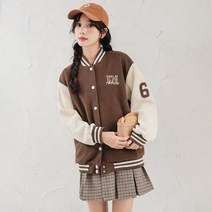 10대 남여공용 겨울 여성 루즈한 집업 오버핏 중학생 후리스 루즈핏 야구점퍼