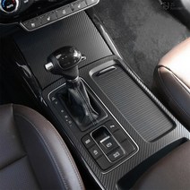 JS automotive 기아 쏘렌토 더마스터 기어 컵홀더 콘솔 패널 몰딩 카본 스티커 차량 용품, ST_기어패널_쏘렌토더마스터 - 헤어라인블랙