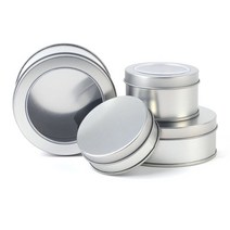 다목적 틴케이스 미니정리함 원형 소형/대형, 90x35mm - 막힘