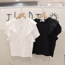 일로딜로[블링블링티]사랑스러운 프릴 포인트 티셔츠 23351RA