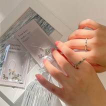 DIY 12월 탄생석 터키석 실버볼 반지 만들기 세트 2옵션 [December Birthstone Turquoise Ring Maker Kit 2 Options]