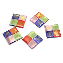 전통문양 사각장식 5개입