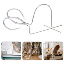 도자기 집게 뚝배기 가마 전기가마 분말소분기 가정용소형 가마 흙 토련기 유약 점토 공구 침전 조각 말뚝 도가니강 스테인리스강 중합물, 1 건, 은