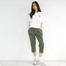 빅블루 워싱 마바지 7부 카키