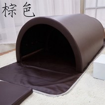 원적외선 온열돔 바이오돔 멀티돔 돔사우나 원적외선 스팀 접이식 건식 캡슐, 브라운 180*80*45cm, 단일사이즈