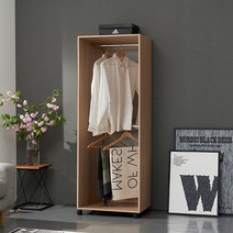 가구샘 오픈 행거 600 H5217 수도권무료배송, 화이트바퀴형