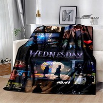 미국 드라마 수요일 아담스 인쇄 담요 피크닉 담요 침대 생일 선물