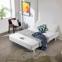 하포스 정품 단면 매트리스 침대 본넬스프링매트리스, 04_화이트, 02_높이 19.5cm(일반침대 높이)