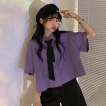 타이 반팔 코튼 면 보세 바스락 셔츠 블라우스 긴팔 무지 캐주얼 루즈핏 오버핏 남방 SY