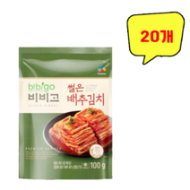 비비고 썰은 배추김치 100g, 20개