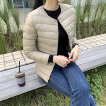 (KC인증/당일발송/사은품) 여성 경량패딩 다운 100% 자켓 라운드 V넥 투웨이 (8컬러)