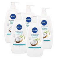 니베아 코코넛 앤 호호바 오일 샤워젤 바디워시 클렌저 1L Nivea Coconut Jojoba Oil Shower Gel, 5개