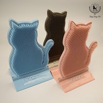 딩동펫 고양이 틈새고정 셀프 그루밍 브러쉬 21 x 29 cm, 핑크, 1개