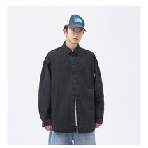 유루 남녀공용 클래식 데님 셔츠 / J3592