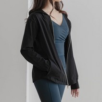 [행복한백화점][모어아웃]요가복-바스락 베이직 투웨이 집업