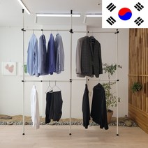 밀리어스 국산 튼튼한 원룸 드레스룸 고정식 철제 옷걸이 행거 25파이, 25파이 행거 1단
