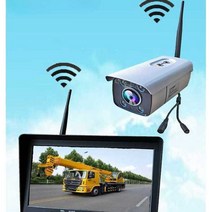 크레인 붐 무선 카메라 줌 타워 모니터링 트럭 12 24, 디지털 줌 8배+모니터 세트