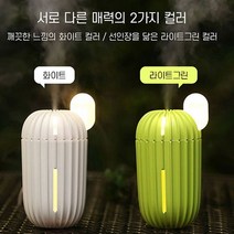쿨샵 LED 무드등 미니 선인장 가습기 USB가습기, 쿠팡 라이트그린, 쿠팡 본상품선택