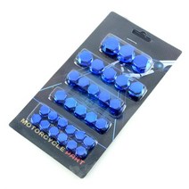 슈퍼커브 윈드스크린 시트 사이드미러 튜닝 오토바이 나사 캡 커버 honda 새끼 cbr 600 f4i 반란군 250 vlx 섀도우 750 cb500f cbr 600rr 섀도우, 푸른