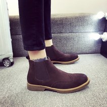 스웨이드 첼시부츠오피스 첼시부츠 겨울 신기편한 앵클부츠 스웨이드 구두 소가죽 첼시부츠 남자 첼시부츠 키높이 부츠 출근룩 앵클부츠