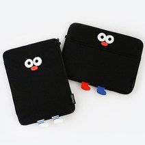 로마네 브런치브라더 폼폼 11인치 아이패드 파우치 케이스, 블랙