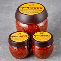 맵지만 오징어젓갈에 날치알듬뿍 넣은 매운비빔젓갈, 500g+120g2개묶음(전체기본)
