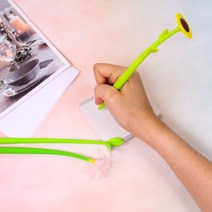 핵인싸템 갓샵 꽃 볼펜 5종 [튤립 해바라기 새싹펜 플라워 펜], 상세설명 참조, 해바라기볼펜