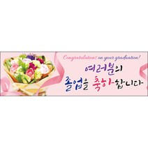 [맑은누리디자인] 미니핸디형 졸업현수막 035-(80x24cm) [주문제작] 유치원 어린이집 학교 학원 선물 제작 수료