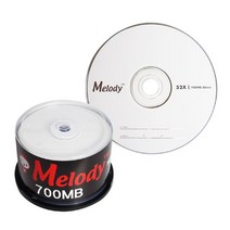 멜로디 공미디어 CD-R 공CD 52배속 700MB 케익통 10매