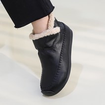 제이슈 소가죽 퍼안감 키라 경량 털 앵클부츠 1.5cm