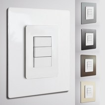 스위치커버-소형손때방지 스티커 전기 전등 콘센트, 매트 그레이, 1개