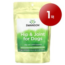 리암마켓 Swanson 스완슨 강아지용 고관절 관리 보충제 글루코사민 콘드로이틴 MSM 함유 츄어블 60개 180g 1팩