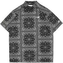뉴에라 골프 반소매 T셔츠 ONSPOTZ별주 GOLF MOCK NECK OS PAISLEY