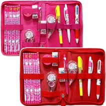 ABM 헬로키티 지퍼 문구세트 필기구 학용품세트 입학선물 연필세트, 헬로키티-J0152