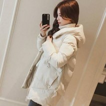 가바바 여성 패딩 날씬한 핏과 귀여움 뿜뿜 데일리룩 롱 패딩 G40005