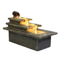 안개발생기 미니 물 분수 거실장식품 벽천분수 가습돌, 금과 옥이 가득한