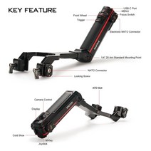 TILTA TGA-ARH2 고급 후면 작동 제어 핸들 DJI Ronin RS3 Pro RS2 레일 익스텐더 암 TGA-NEA, 04 TGA-ARH