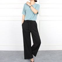 에이스하트 여성 빅사이즈 S~3XL 찰랑찰랑 골지바지 라라밴딩팬츠
