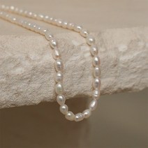 꽃소담 Pearl necklace ZYZC10915 프랑스 프리미엄 액세서리 천연 담수 진주 목걸이 여성 쇄골 체인 고급 틈새 디자인 목걸이